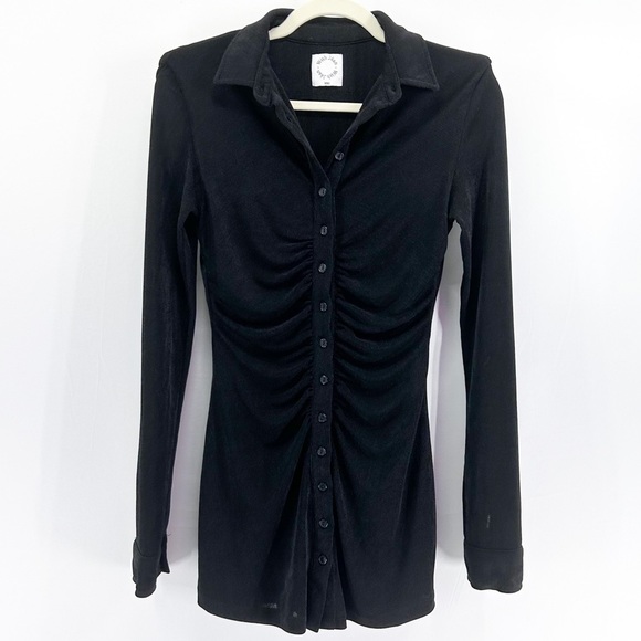 With Jean Black Long Sleeve Dress - Picture 3 of 10